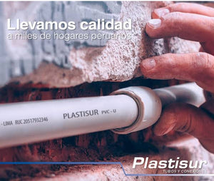 TUBO PVC AGUA 1" X 5m PLASTISUR